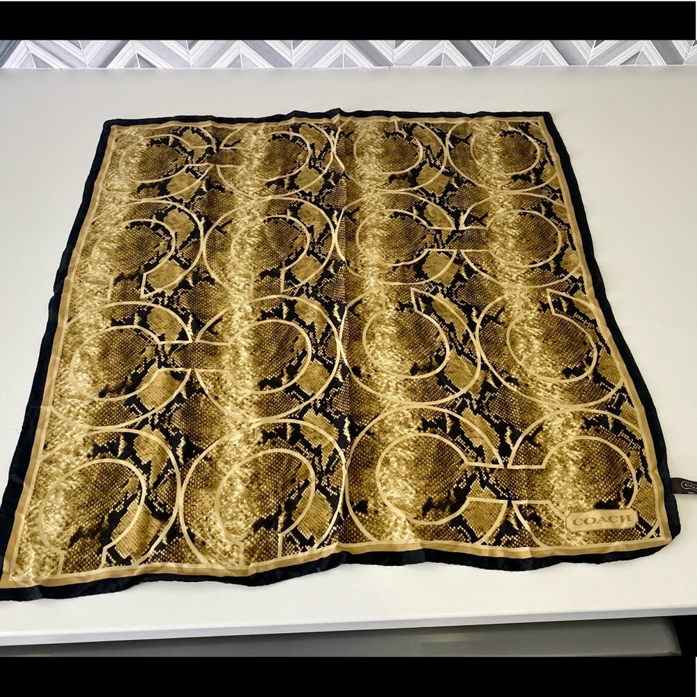 NWT Coach Silk Scarf